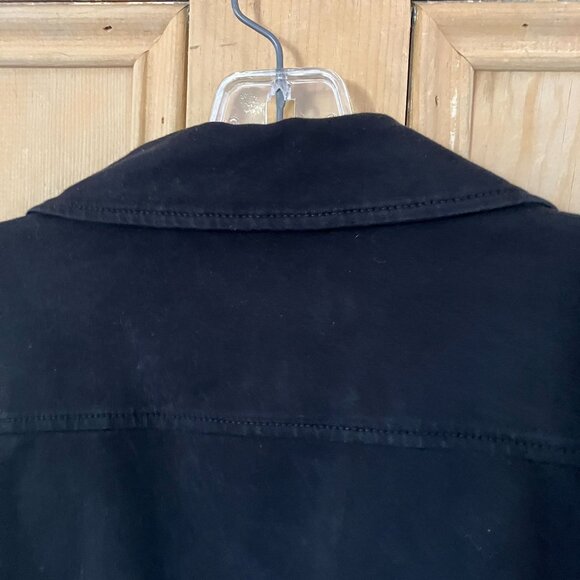 Marrakech Womens Anthropologie Asymmetrical Zip Moto Jacket Small Black AN EXC - Picture 9 of 10